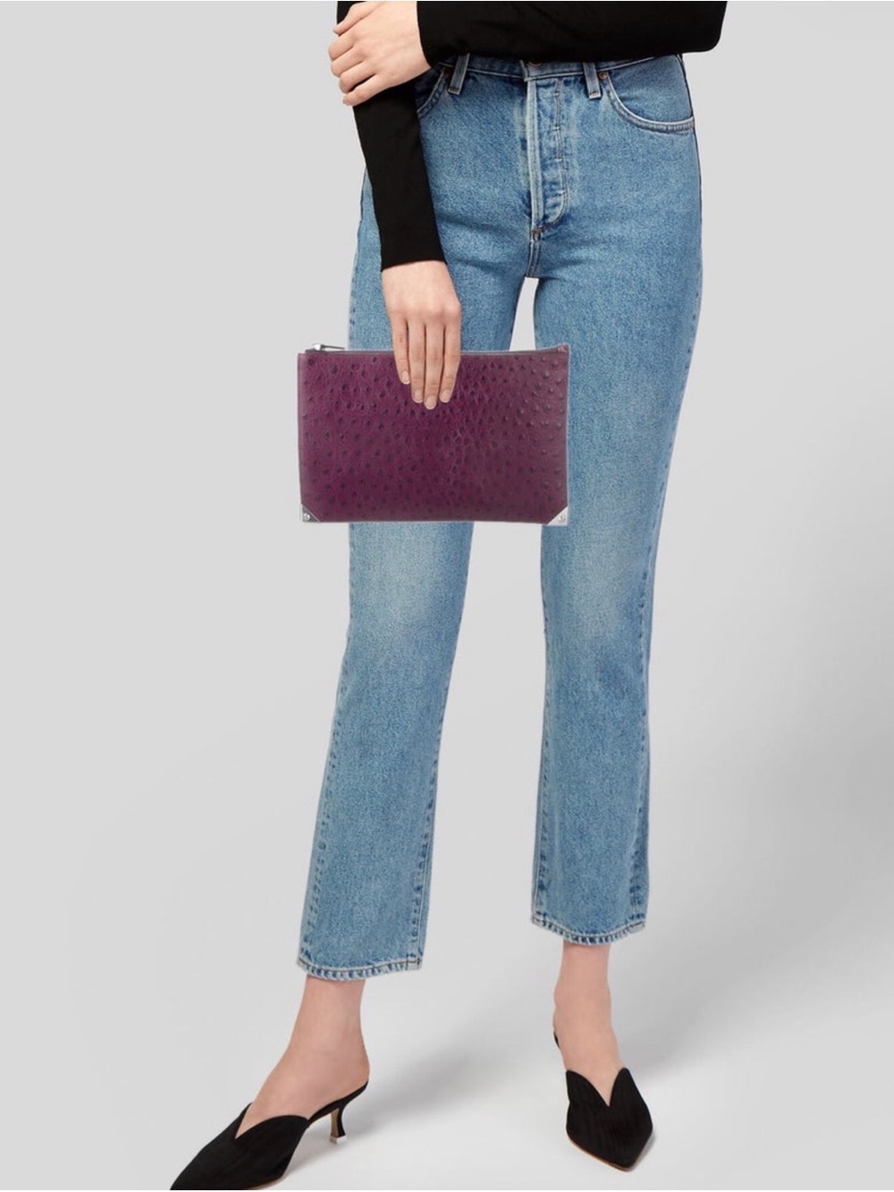 Alexander Wang Ostrich Clutch - Picture 4 of 6